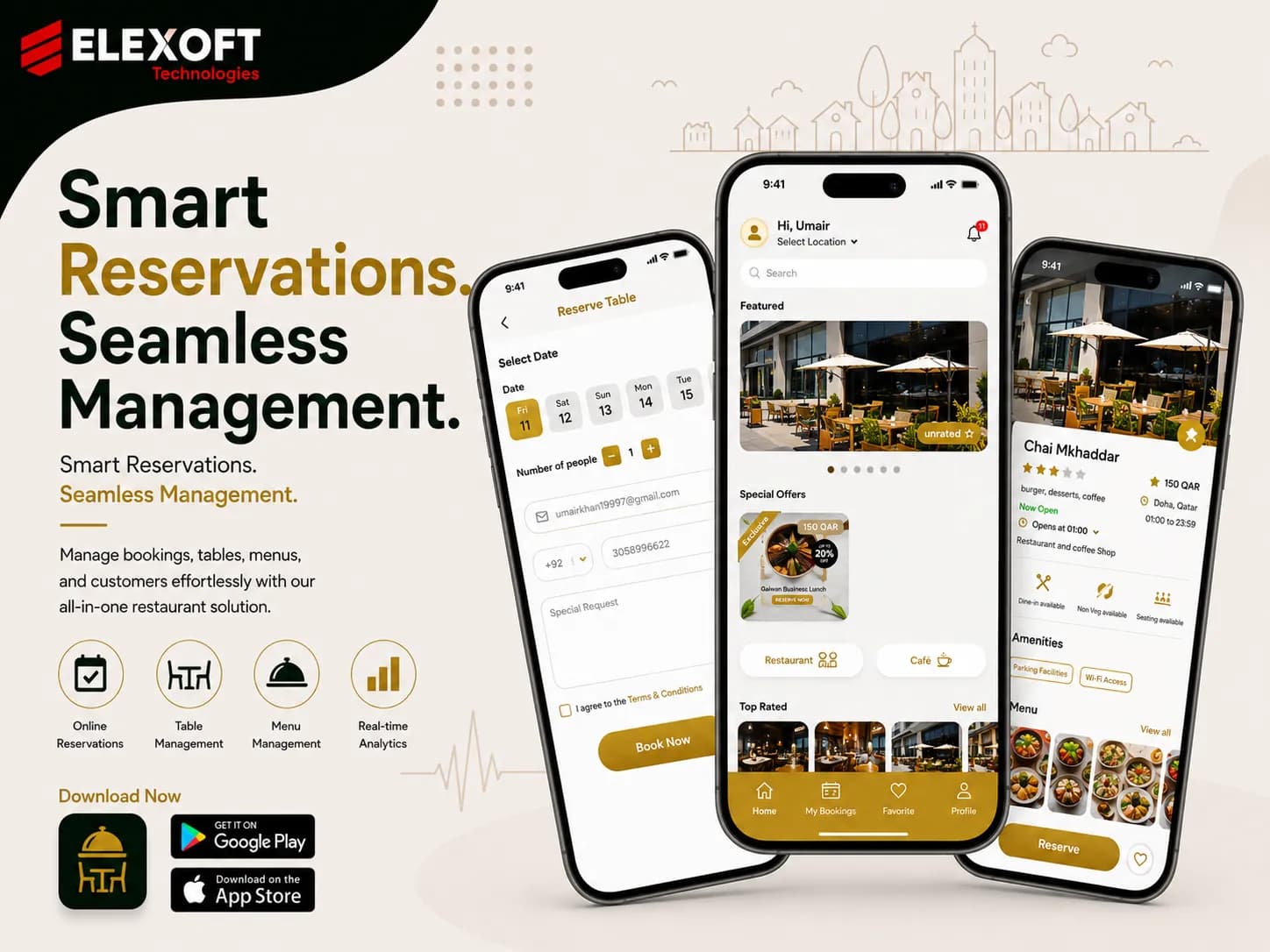 Restaurant Reservation & Management App